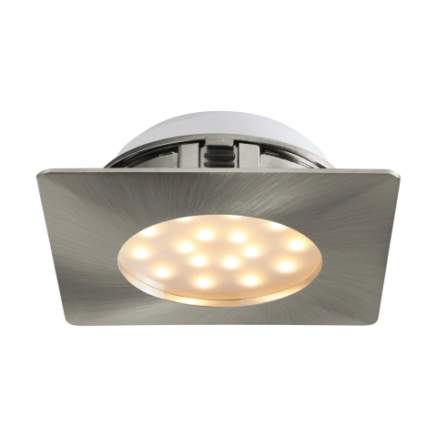 Pineda square / fixed 12W 3000K nickel-matt IP20
