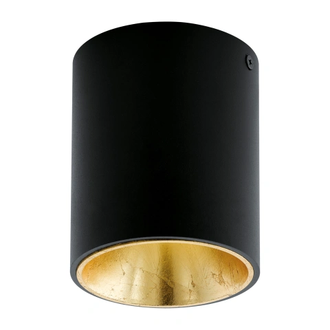 Polasso round 3,3W 3000K black gold