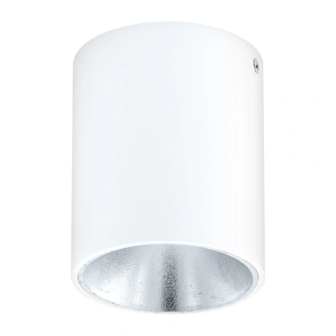 Polasso round 3,3W 3000K white silver