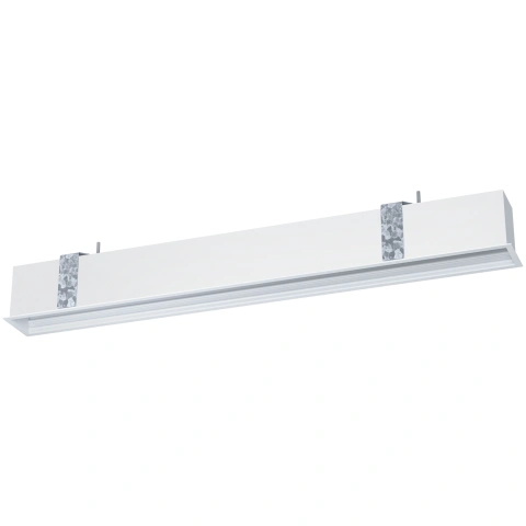 Empty profile recessed Cable harness white matt L-2850mm