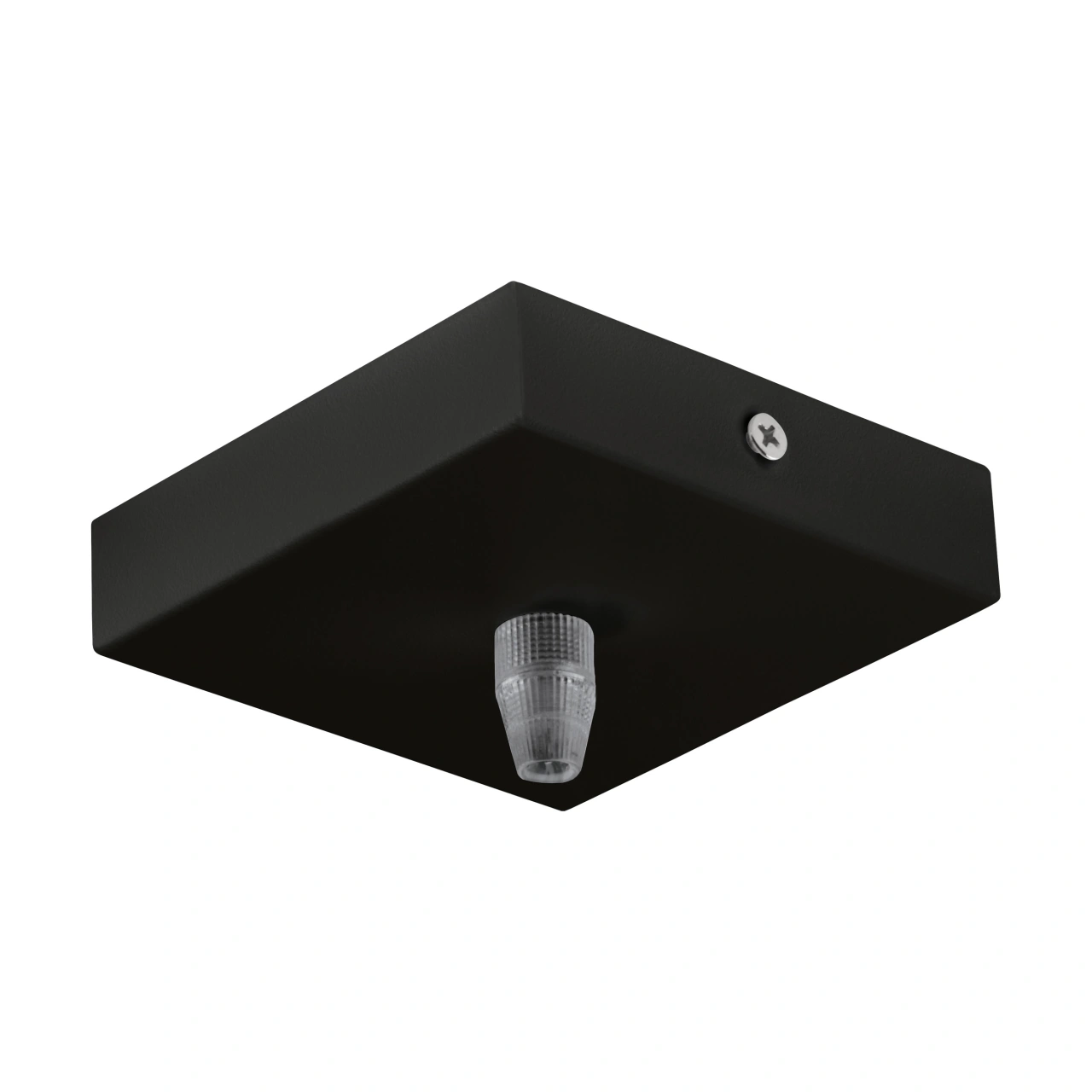 CEILING CANOPY 1-FACH, SQUARE 95X95X25 negru
