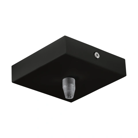 CEILING CANOPY 1-FACH, SQUARE 95X95X25 negru_1