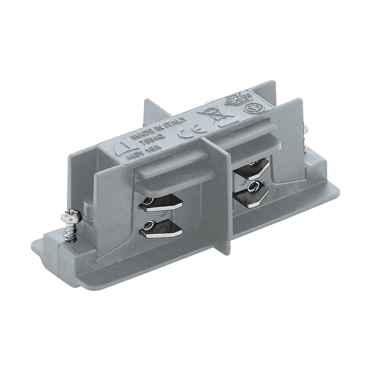 Track On 3-phase electrical connector straight argintiu
