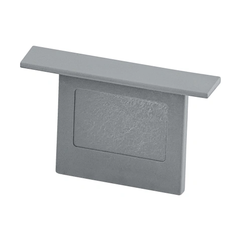 TRACK ON 3-Phases recessed end cap argintiu (1 pcs)