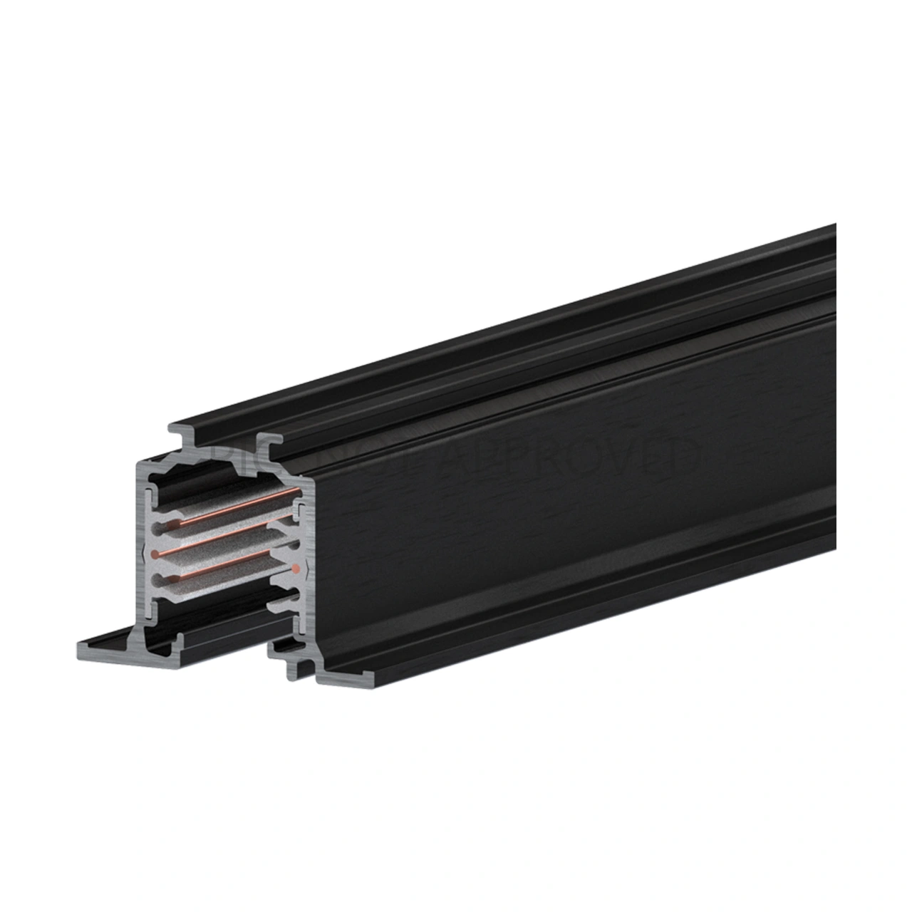 TRACK ON 3 PHASE ELECTRIC TRACK RECESSED DALI negru