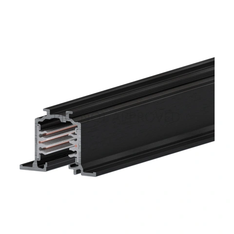 TRACK ON 3 PHASE ELECTRIC TRACK RECESSED DALI negru