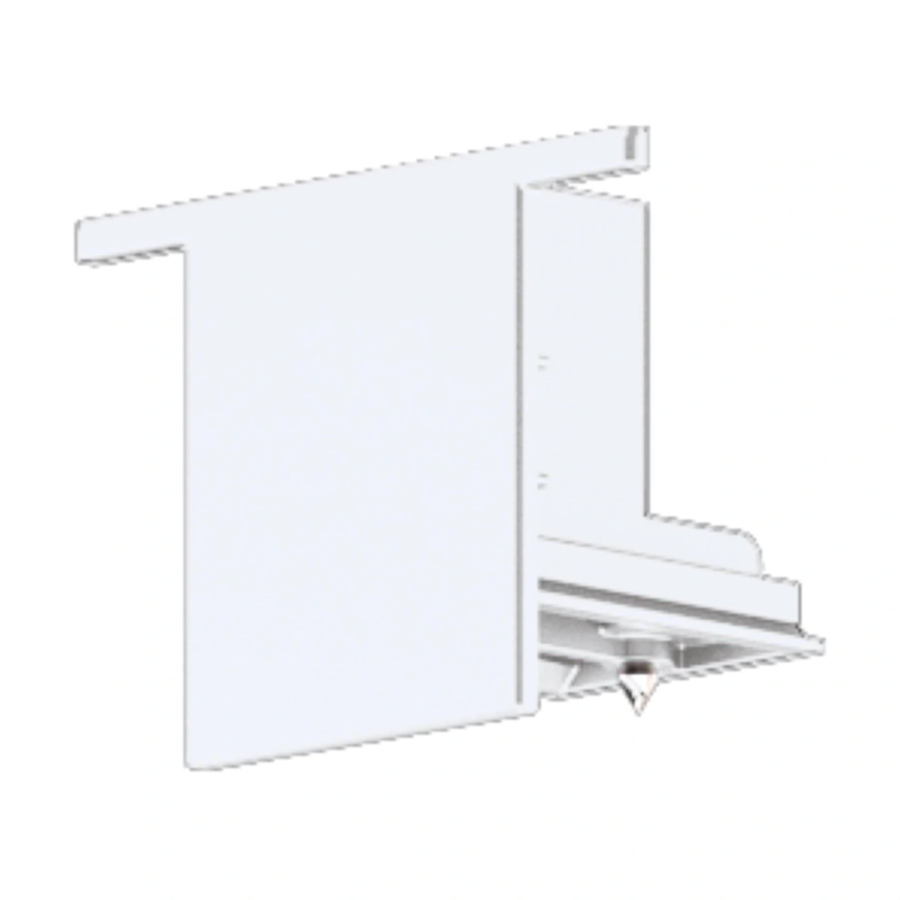 TRACK ON END CAP MOUNTING DALI alb
