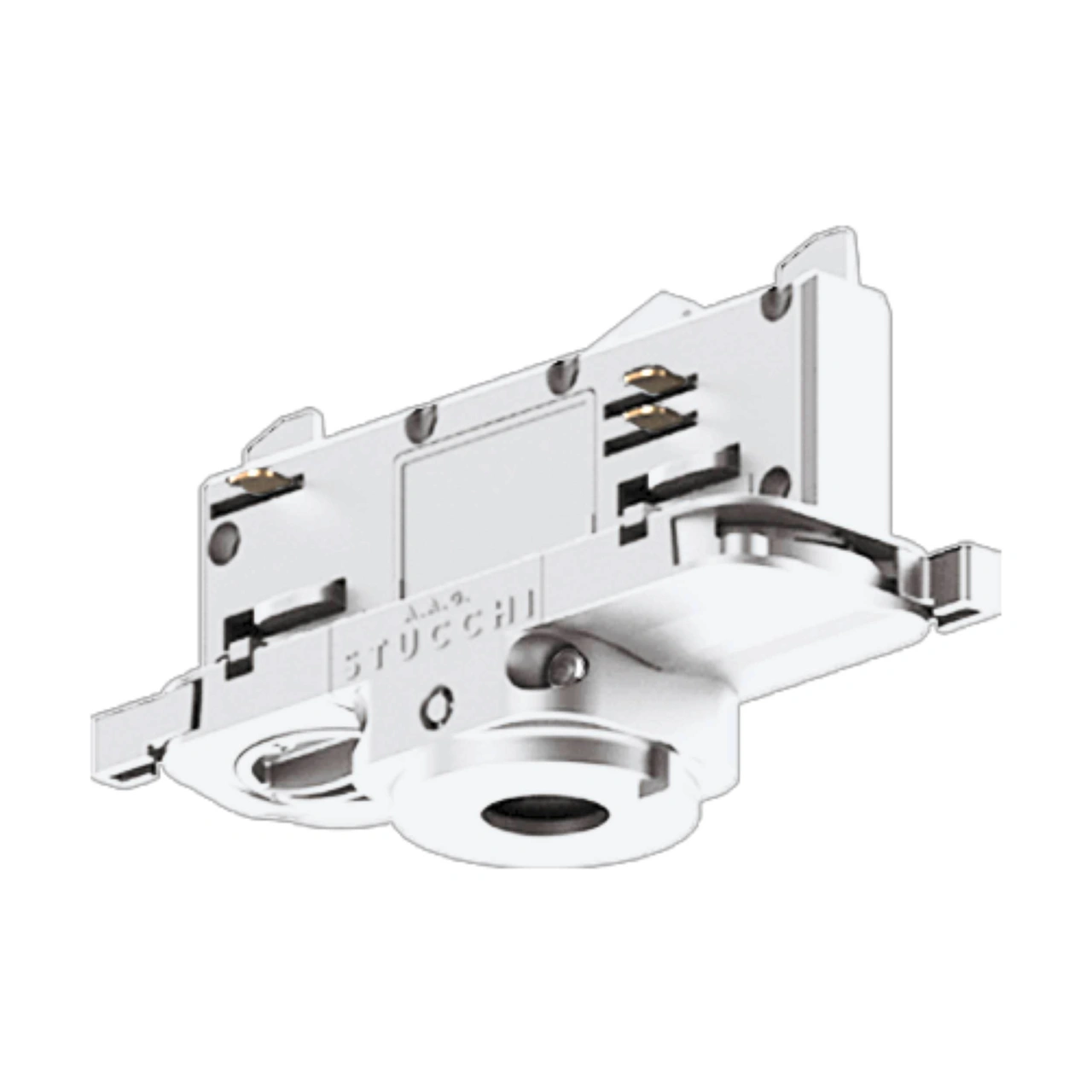 TRACK ON 3-PHASE ADAPTER INCL. STRAIN RELIEF DALI alb