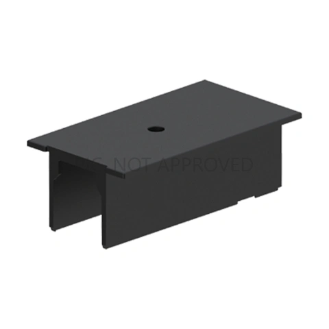 TRACK ON RECESSED COVER 3-PHASE POWER FEED DALI negru