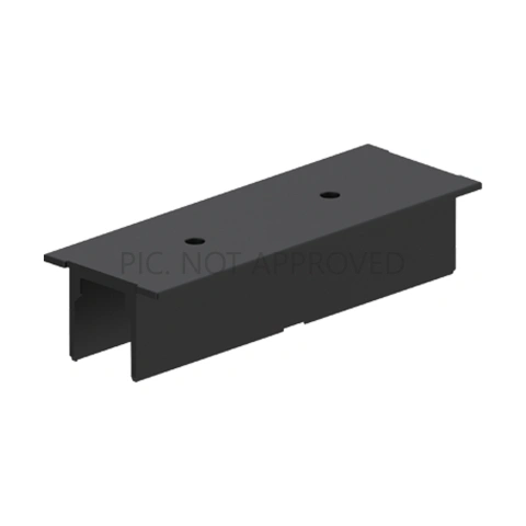 TRACK ON RECESSED COVER 3-PHASE POWER FEED DALI negru