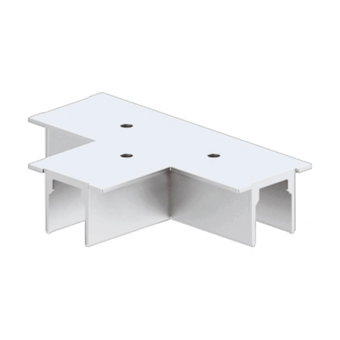 TRACK ON RECESSED COVER 3-PHASES X-CONNECTOR DALI alb