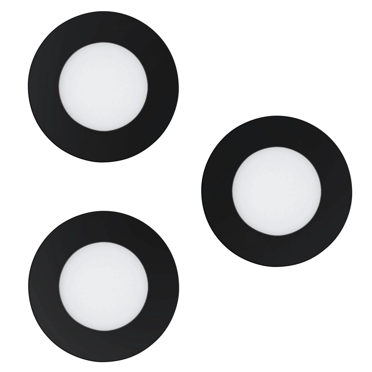 FUEVA-Z DL 3X2,8W 1170lm tuneable white  Ø86, negru