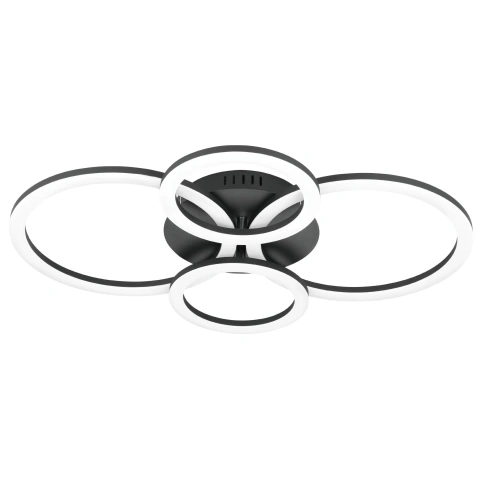 PARRAPOS-Z CL 41W 5800lm tuneable white 614X450, negru/alb