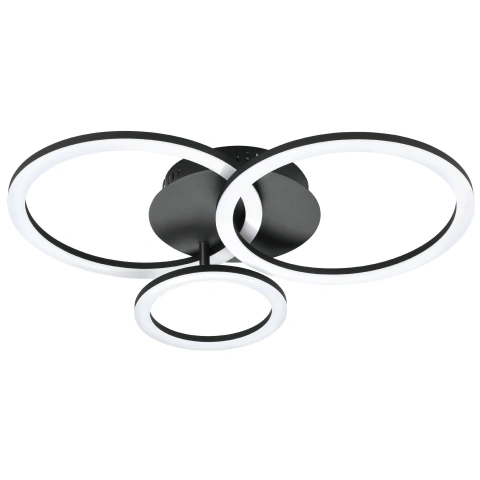 PARRAPOS-Z CL 33W 4300lm tuneable white 545X445, negru/alb