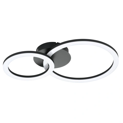 PARRAPOS-Z CL 15W 2100lm tuneable white 545X445, negru/alb