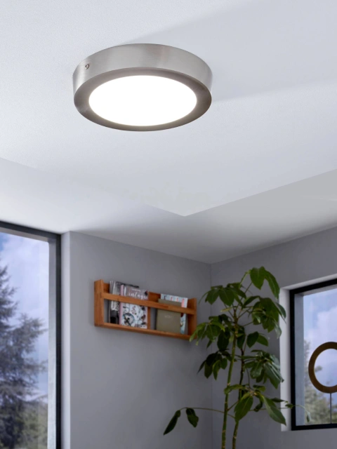 Fueva-C 16W LED-BLUETOOTH®-RGB/CCT Spot Ø225 nichel