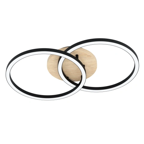 LOMALTAS-Z CL 4X8W 4400lm tuneable negru/lemn/alb