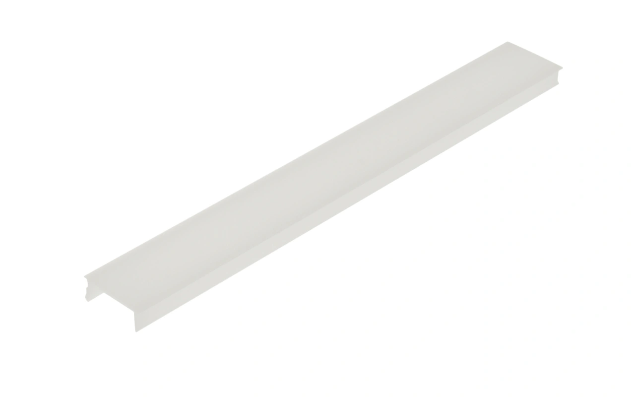 Capac profil aluminiu LB plat / opal 50% transmisie