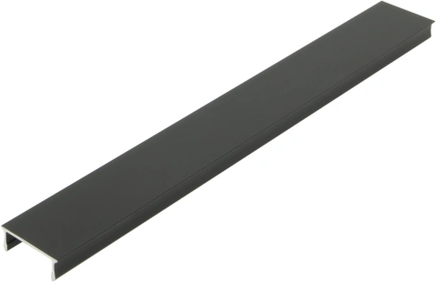 Capac din aluminiu LB plat L-2000mm L-17,8mm H-6,6mm negru