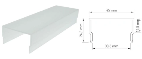 PMMA capac  MF patrat / Opal 2m_1