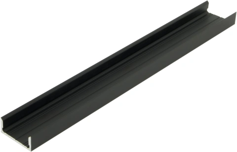 Profil din aluminiu LBF, L-2000mm W-19mm H-8mm negru