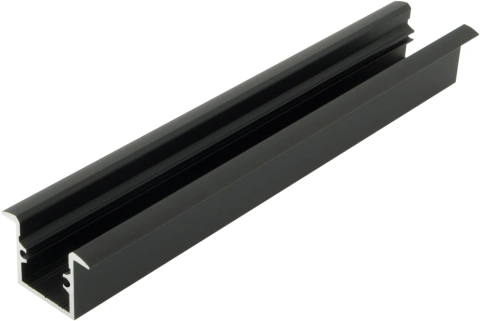 Profil din aluminiu LBI, L-2000mm W-19mm H-19mm negru