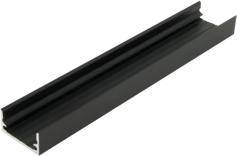 Profil din aluminiu TBF L-2000mm L-25mm H-12,5mm negru