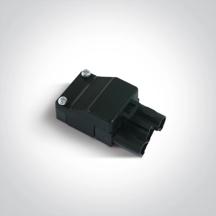 conector plug 3-poli mama negru IP20
