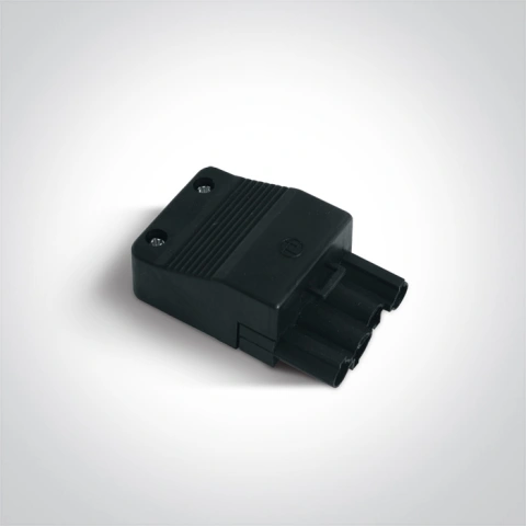 conector plug 4-poli mama negru IP20