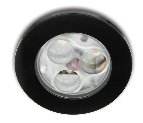 Tris-II-R LED 3x1W 3000K 135lm,dimabil,350mA,IP20,negr
