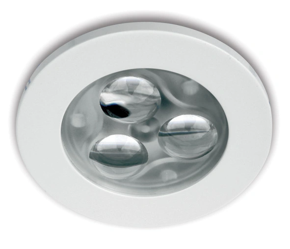 Tris-II-R LED 3x1W 6000K 180lm,dimabil,350mA,IP20,alb