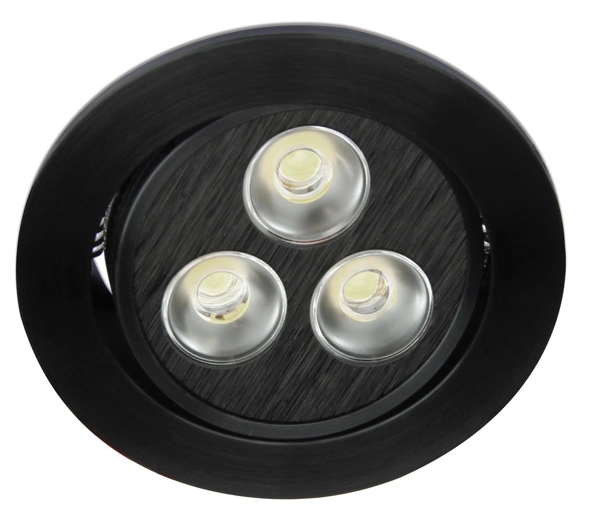 Tris-I-R/A1 LED 3x1W 6000K 180lm,dimabil,350mA,IP20,negru