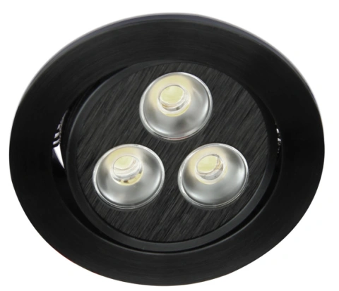 Tris-I-R/A1 LED 3x1W 3000K 135lm,dimabil,350mA,IP20,negru
