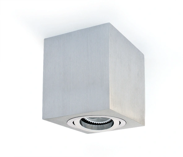 Edda Square-CL MR16, GU10, 10W, 230V, adjustable, aluminiu