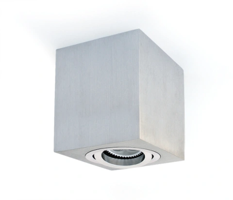 Edda Square-CL MR16, GU10, 10W, 230V, adjustable, aluminiu