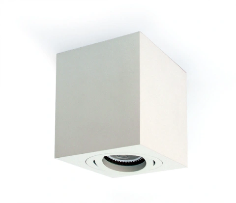 Edda Square-CL MR16, GU10, 10W, 230V, adjustable, alb