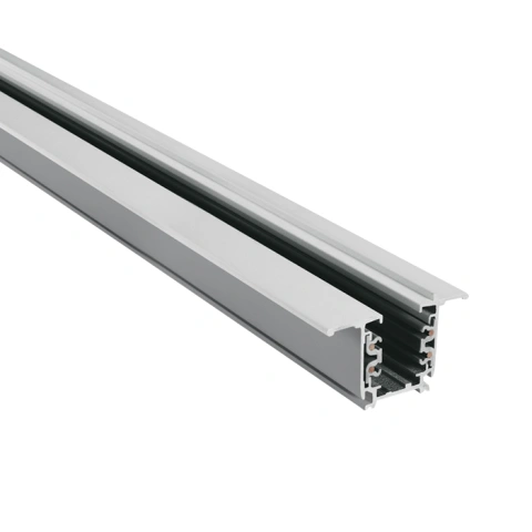 3PH-recessed track square 3m, alb