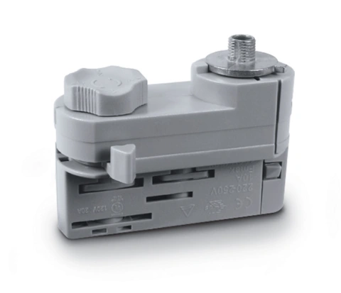3PH- track adapter, gri, Serie albastru LINE ROUND