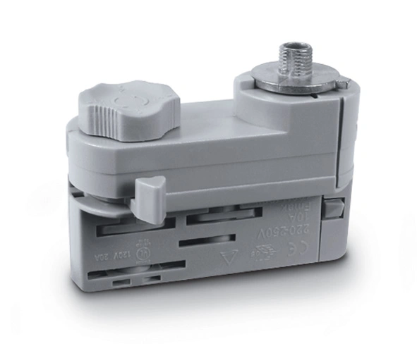 3PH- track adapter, alb, Serie albastru LINE ROUND
