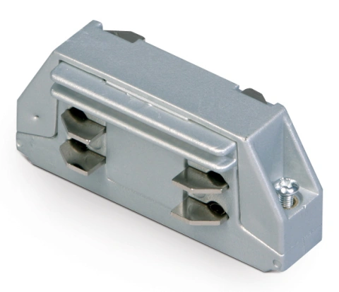 3PH- conector longitudinal, alb, Serie albastru LINE ROUND
