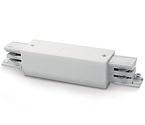 3PH-conector longitudinal cu feed-in, alb