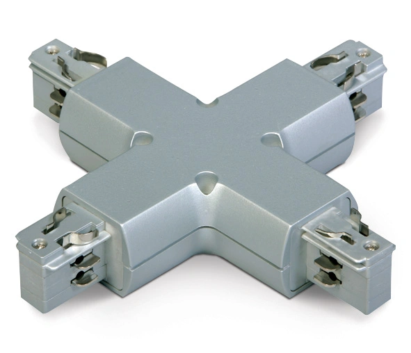 3PH- "X" conector, gri, Serie albastru LINE ROUND