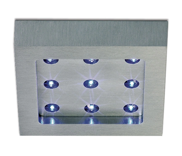 Todd-II-Q LED 9x0,2W 6000K 60lm, IP20, aluminiu