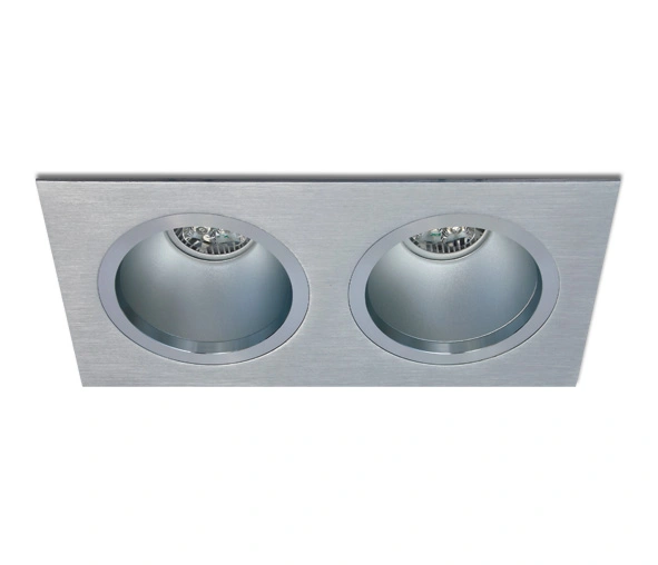 Punto-S 2x50W GU5,3 MR16, 12V, IP20, aluminiu