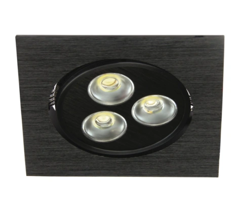 Tris-I-Q/A1 LED 3x1W 6000K 180lm,dimabil,350mA,IP20,negru