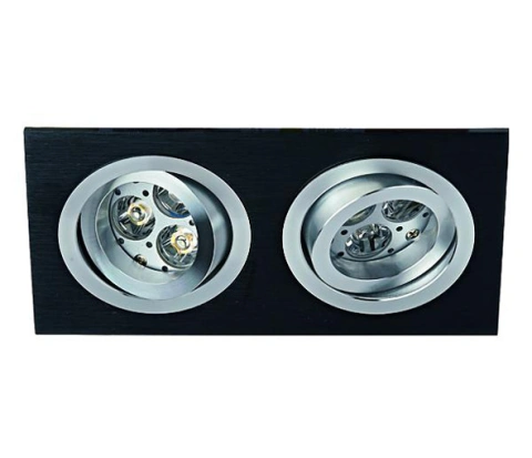 Meiva-S/A2 2x50W GU5,3 MR16, 12V, IP20, negru
