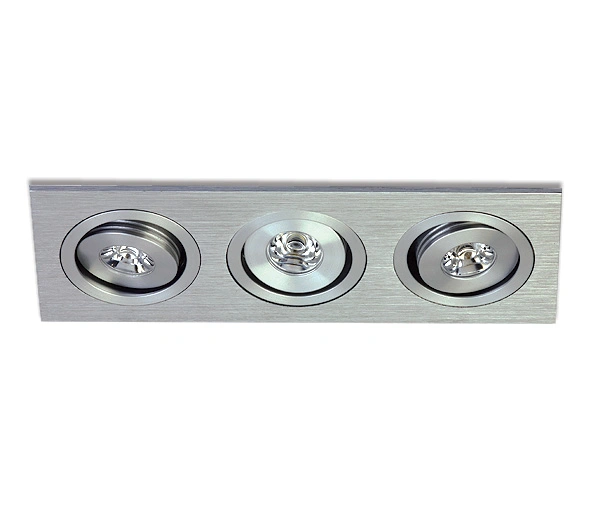 Pako-S/A2 LED 3x1W 6000K, dimabil, 350mA, IP20, aluminiu