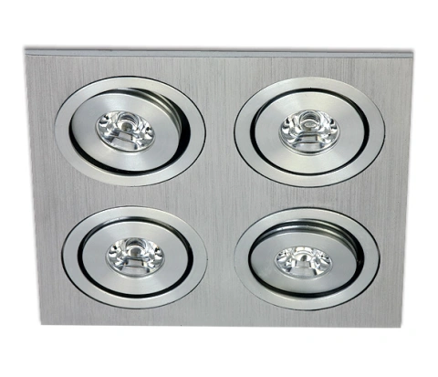 Pako-R/A2 LED 4x1W 6000K, dimabil, 350mA, IP20, aluminiu