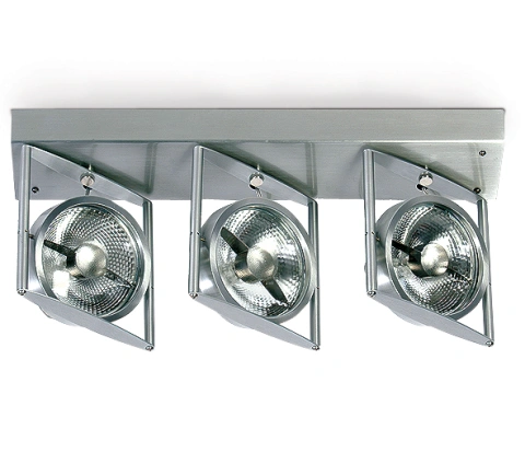 Francis 2, 3x75W, GU10, AR111, 100-240V, IP20, aluminiu