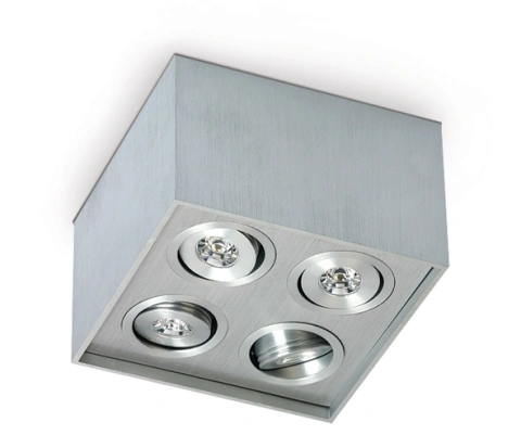Pako-CL-Q/A2 LED 4x1W 3000K, IP20, aluminiu